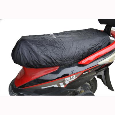 China Custom Size 3D POLYESTER Fabric Waterproof Motorcycle Seat Cover for sale