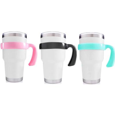 China Amazon Success 30oz Modern Stainless Steel Tumbler Handle Plastic BPA Free Cup Holder For Juice Coffee Mug for sale