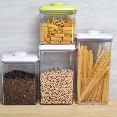 China Freshness Preservation Wholesale POP Cheap Push Button Food Storage Containers Airtight Combo Sets for sale