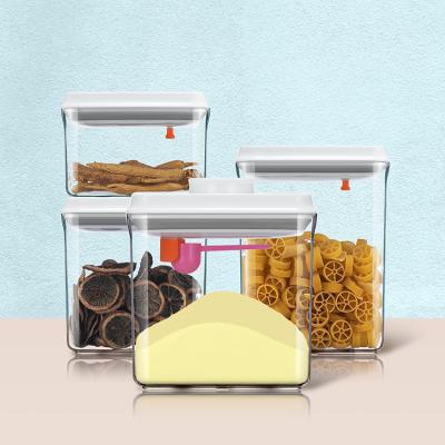 China Freshness Preservation Ankou Design Sound Affordable Push Button Airtight Food Storage Containers Combo With 4 Pieces for sale