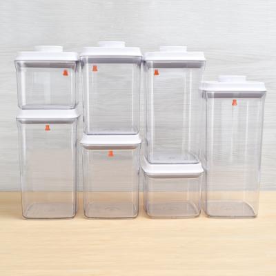 China Freshness Keeping Dry Foods On Cool And Stackable Your Dry Storage Box Containers Space Saving Customer Logo Airtight Food Organized By Pantry for sale