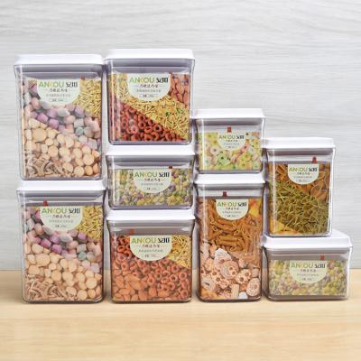 China Freshness Preservation ANKOU Air Storage Canister Kitchen Food Storage Cereal Storage Container Tight Set for sale