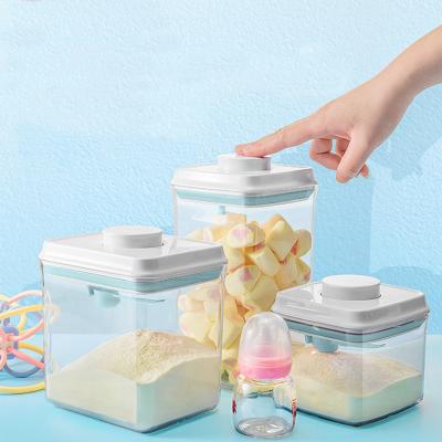 China Airtight Storage Boxes Kitchen Storage Containers With Lids 8 Pcs Set Clear Plastic Food Canisters Dry Food Storage Kitchen Pantry Organization for sale