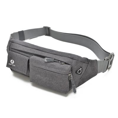 China Casual Black Mini Waist Bag Men's Trunk Bags Oxford Fanny Pack Fashion Belt Bag Unisex Anti-theft Phone Pouch for sale