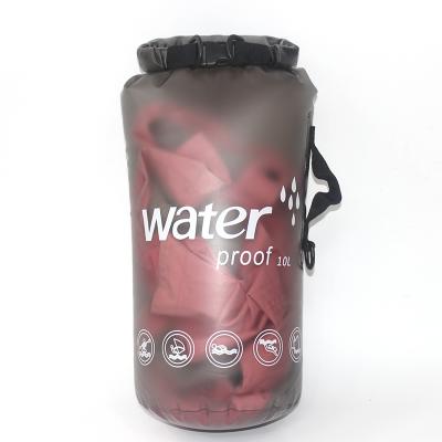 China IPX6 Amazon Cylinder Desktop Compression Jelly Clear Clear PVC Beach Bag Storage Dry Bag Waterproof Fleece for Swimming Camping for sale