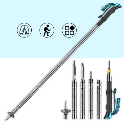 China Outdoor Wild Self-Defense Poles Portable Outdoor Wild Self-Defense Trekking Flexible Walking Poles Portable/Lightweight/Durable/Hold Tension/Strong Thoughness for sale