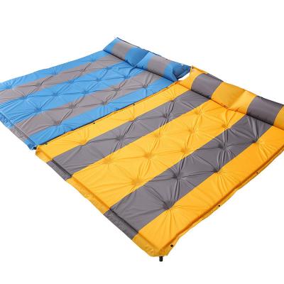 China Hike/Office Lunch Break/Water Leisure/Ultralight Self-Inflating Self-Inflating Inflatable Sleep Double Air Mattress Top Sale Outdoor Outdoor Travel Double Pillow One-Piece Mat for sale