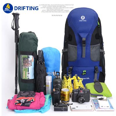 China 50L Outdoor Speed ​​Outdoor Trekking Hiking Backpacking Waterproof Camping Mountain Bag Tourists Travel Climbing Sport Bags Campaign Equipment for sale