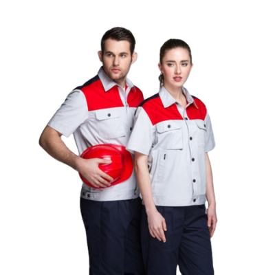 China Factory direct cotton work clothes for men and women polyester work uniform and cotton coverall for sale