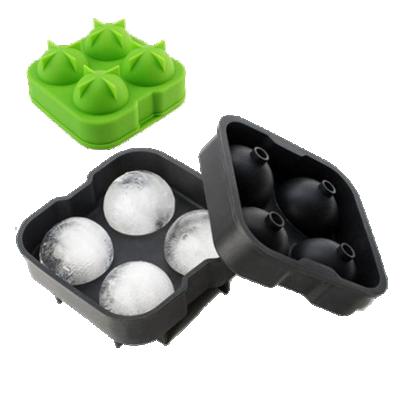 China New viable creative food grade silicone ice cube tray/silicone ice cream tray ice ball mold for sale