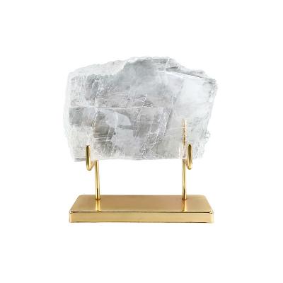 China Love Crystal Selenite Jewelry Light Luxury Living Room Hotel Decoration Energy Hot Selling Office Stone for sale