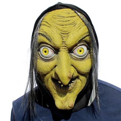 China Party Supplies Wholesale Halloween Masks Scary Horror Witch Headgear Latex Prom Bar Party Performance Props for sale