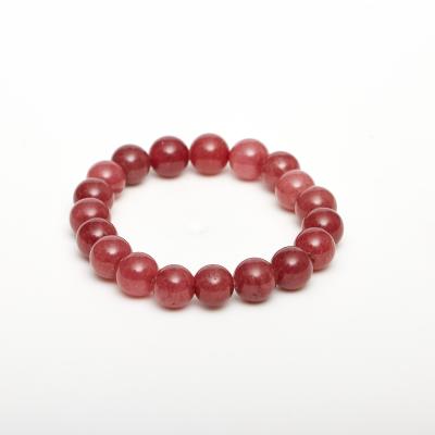 China Wholesale Hot High Quality Natural Strawberry Polished Crystal Bracelet Beaded For Gifts for sale