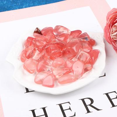 China Donghai Wholesale Natural Healing Quartz Crystal Stones Watermelon Quartz Tumbled Stones for sale