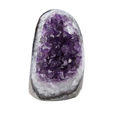 China Natural Feng Shui Healing Amethyst Geode Crystals Raw Stones Wholesale Stones For Decorations for sale