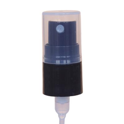 China Household 20MM Glossy Black Plastic Closure Mist Pump For Plastic Bottle for sale