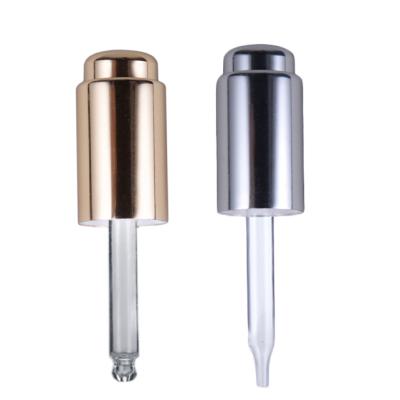 China 22MM Glass Dropper Set Push Button Pipettes For Base Serum Bottle for sale