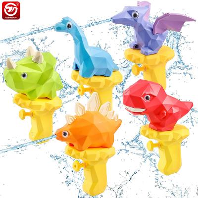 China Water Gun Toy 3D Dinosaur Water Gun For Small Weapon Spray Gun Press Water Tyrannosaurus Children Summer Cartoon Beach Outdoor Toy cute fire gun for sale