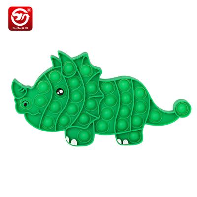 China Wholesale Autism Toy Push Bubble Pop Dinosaur Stress Reliever Factory Silicone Stress Reliever Worry Relief Stir Squeeze Sensory Play For Kids for sale