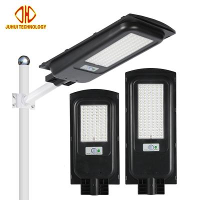 China Easy Installation Green Power Rechargeable Outdoor Plastic All In One 40w 80w SMD LED Solar Power Street Light for sale