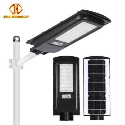 China Easy Installation Smart Outdoor ABS Motion Sensor Integrated 40 80W All In One Solar LED Street Light for sale