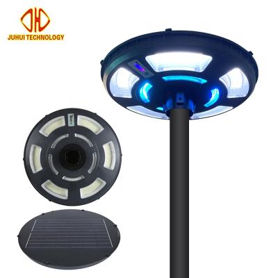 China Smart Outdoor UFO Light New RGB Easy Installation Design All In One 300w 400w LED Solar Power Garden Light for sale