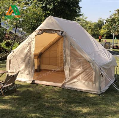 China Straight tie type outdoor waterproof camping inflatable air tent cotton for sale for sale