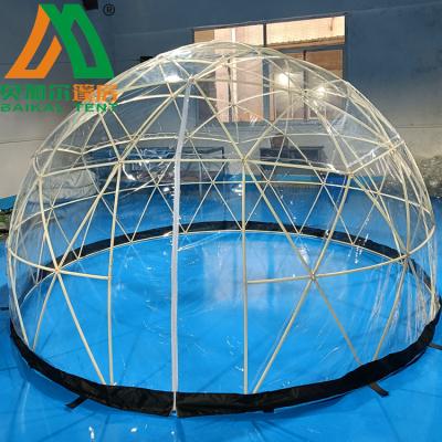 China Outdoor Hot Sale UK Igloo Dome Tent Greenhouse Garden Geodesic Dome Tent 3.66m for sale