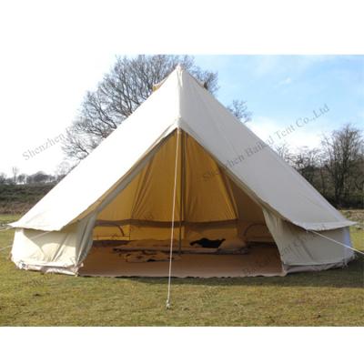 China Hot Selling Water Proof Camping Hiking Bell Tent Luxury Canvas Teepee Tent For Sale for sale