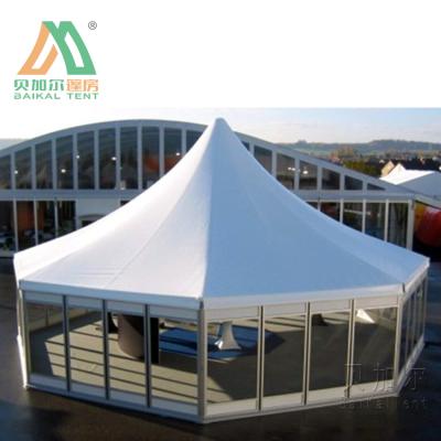 China UV-Resistant Waterproof Hexagonal Aluminum Tent Shelter Pagoda Frame Outdoor Canopy Tent for sale