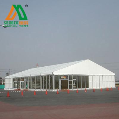 China 204X110X4mm/256X113XSmm/300X125X6mm White Aluminum Alloy Church Tent For Church Gather 3000 People for sale