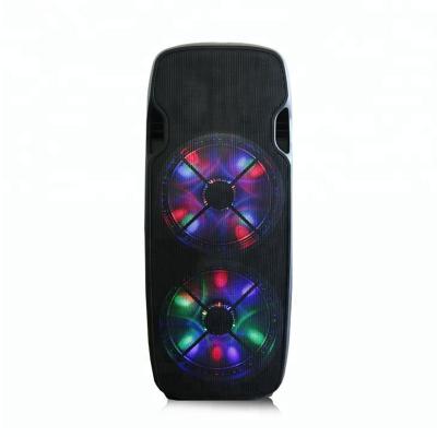 China Outdoor Activities Double 15 Inch BT Professional Audio Bass Speaker With LED From Manufacturer for sale