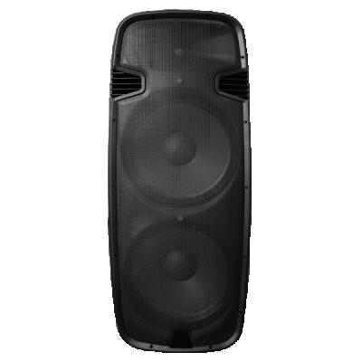 China Professional Plastic 15 Inch Dual Cabinet Indoor Active Speaker Powered Loudspeaker for sale