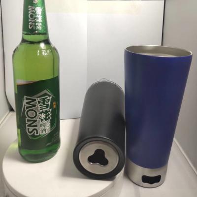 China Business 500ml Double Wall 304 Stainless Steel Vacuum Pint Cup Bottle With Beer Opener for sale