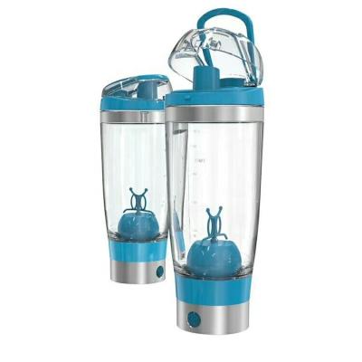 China Viable Battery 450ml Stainless Steel Vortex Mixer Protein Shaker Bottle for sale