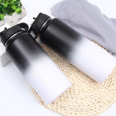 China PORTABLE Insulated Water Bottle with Straw Lid Stainless Steel Water Bottle for Increasing Camping Yoga and Gym for sale