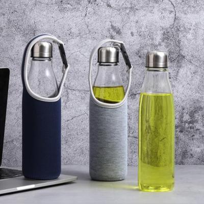 China Business Energy Drink Glass Bottle 500ml Round Glass Bottles Drink Juices for sale