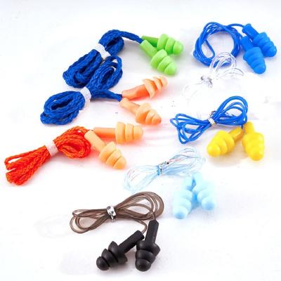 China Best Quality Goods All Kinds Of Colors Band Bathing Earplugs Siliconeapply To For Noisy Environment 29*14mm for sale