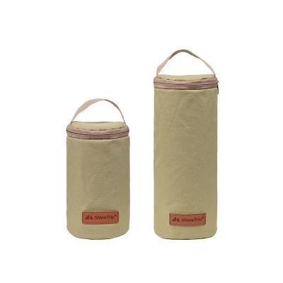 China Camping Factory price 600D Oxford cloth carrying anti-collision outdoor camping multifunctional handle flat gas tank storage bag for sale