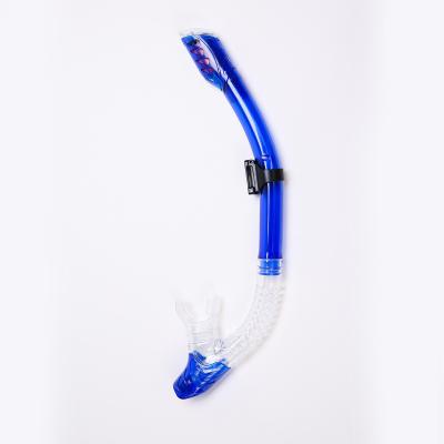 China Professional Silicone Snorkeling Dry-Breathing Tube Underwater Water Sports Swimming Diving Snorkel WIN-0044 for sale