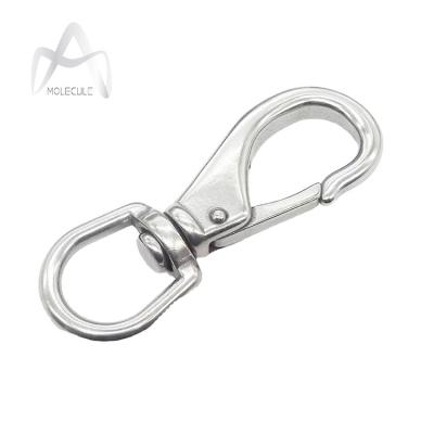 China Heavy Industry Carabiner Hook Hardware 304 / 316 Stainless Steel Swivel Snap Hook for sale