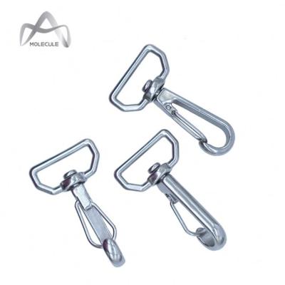 China Heavy Industry Snap Hook With Swivel Square Eye Spring Metal Snap Ring Hook For Purse for sale