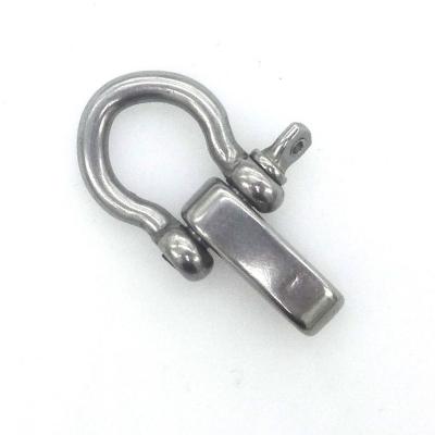 China Heavy Industry Stainless Steel Heavy Duty 5mm Bow Shackle 300 Ton Shackle for sale