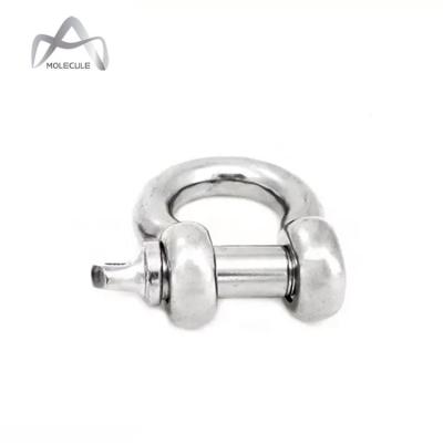 China Super Low Heavy Industry Factory Price US Type 304 Stainless Steel D Type Heavy Duty Arc Shackle for sale