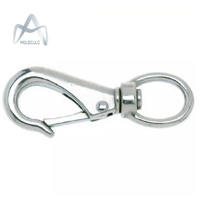 China Heavy Industry Manufacturing Metal Snap Eye Hook Rigid Fixed Snap Hook Spring Eye for sale