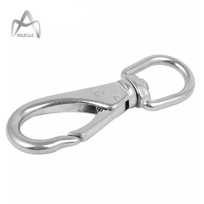 China High Quality Heavy Industry Stainless Steel 6mm Rigid Fixed Eye SS304/316 Snap Hook Manufacturer for sale