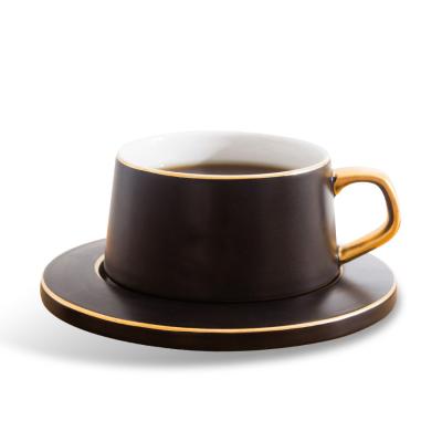 China Phnom Penh Viable Nordic Coffee Cup and Saucer Set European Set Ceramic Afternoon Tea Cup British Coffee Cup and Saucer for sale