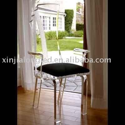 China Leisure Chair Eco - Friendly Modern Clear Lucite Chair Acrylic Perspex Chairs With Arm for sale