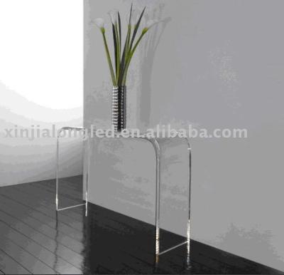 China Elegant Lucite Plexiglass Storage Desk Customized Perspex Storage Table Clear Acrylic Console Table for sale