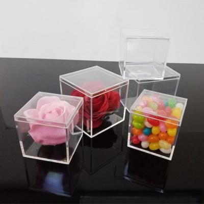 China Sustainable Acrylic Clear Candy Box Supermarket Acrylic Candy Or Cereal Dispensers for sale